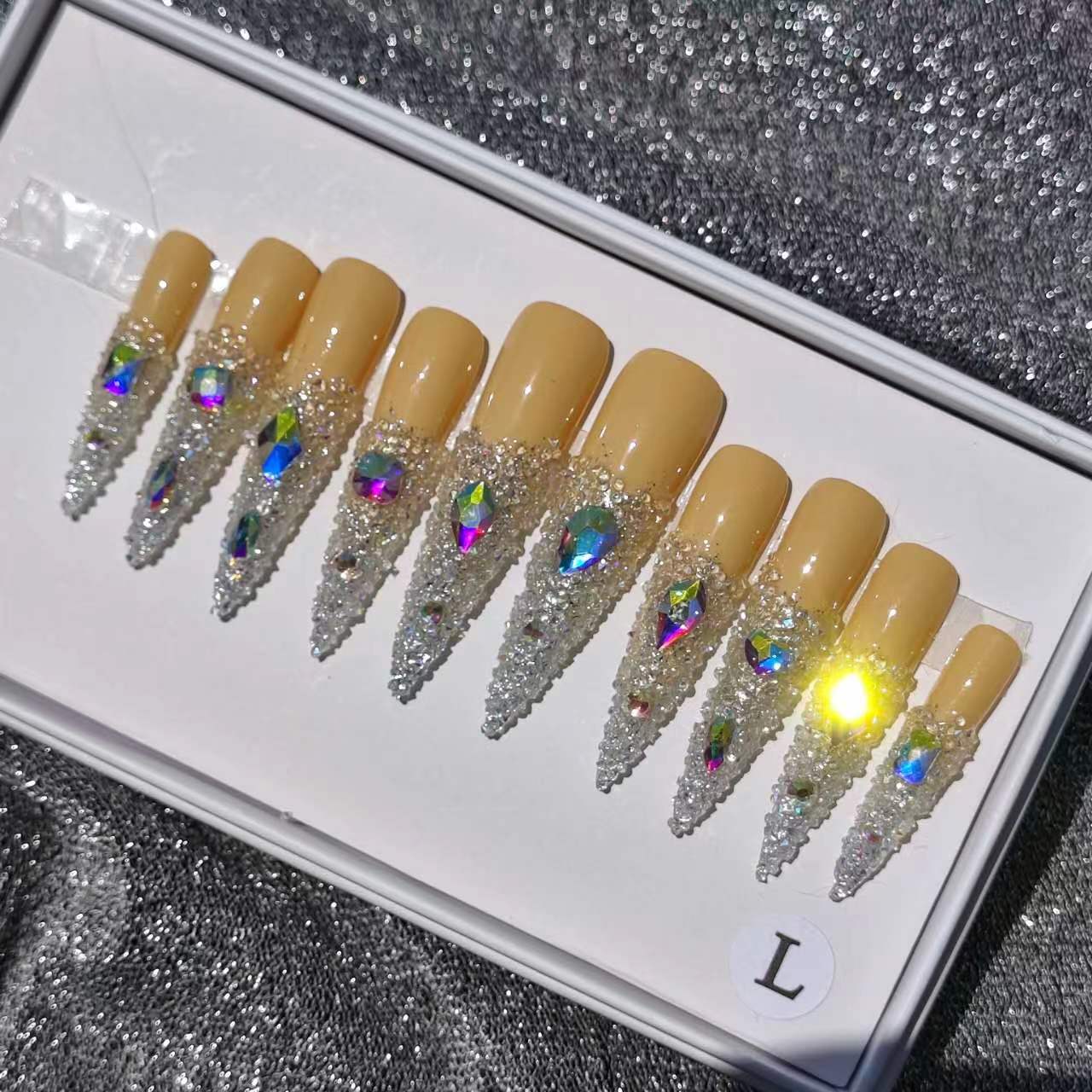 K26--handmade customize acrylic materials press on nails---Missunails