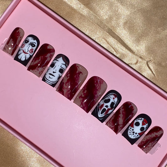 P1-handmade customize halloween acrylic press on nails--Missunails
