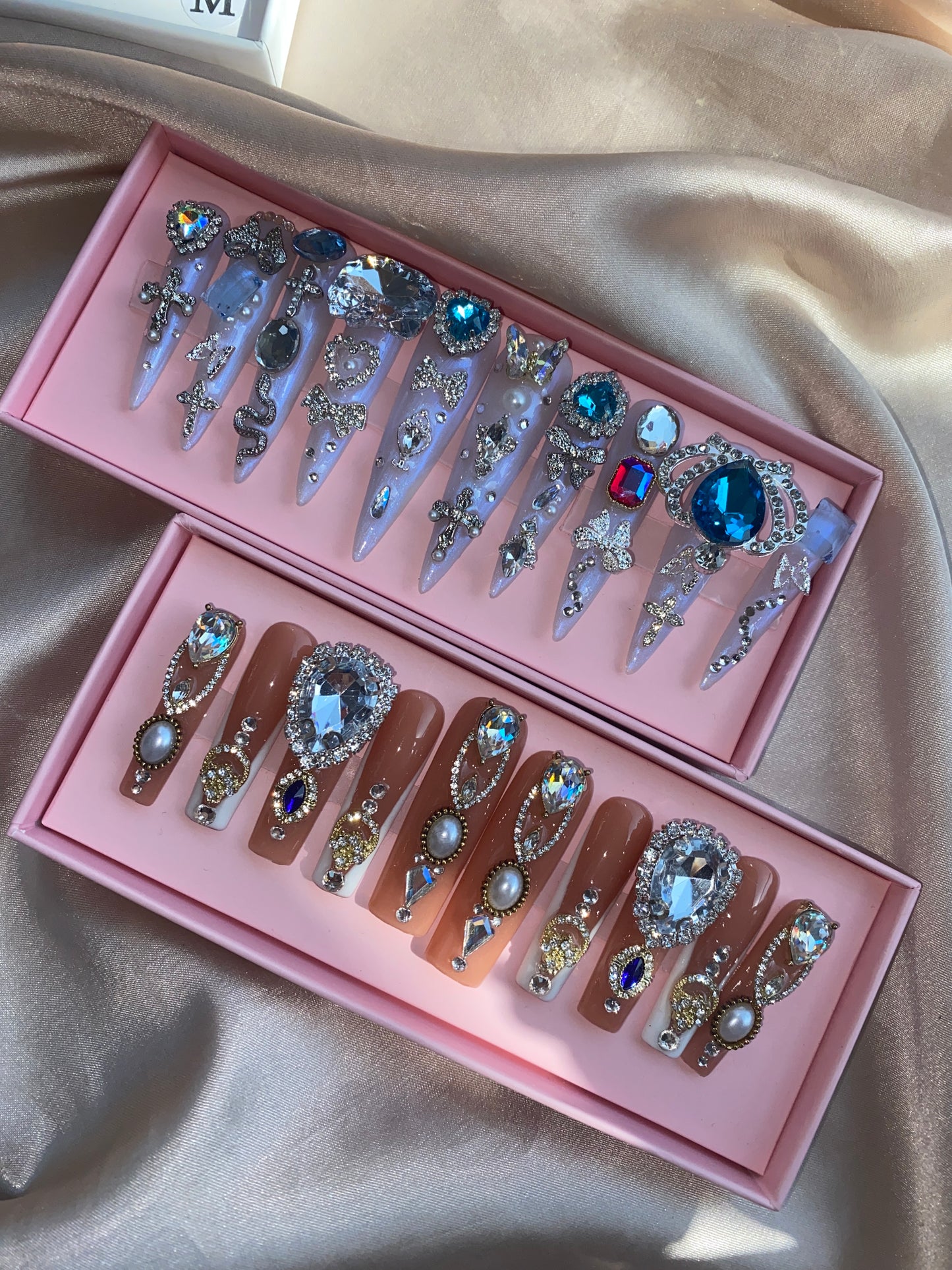 Luxurious handmade nails-- handmade customize acrylic press on nails--Missunail