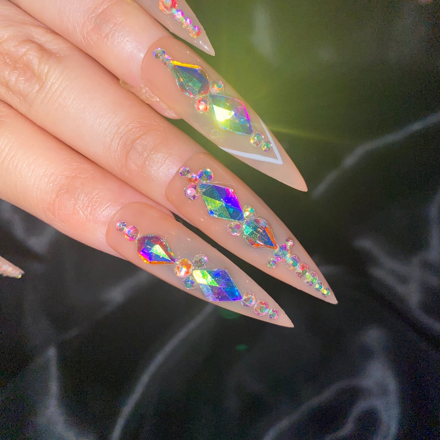 S313-handmade customize acrylic press on nails--Missunails