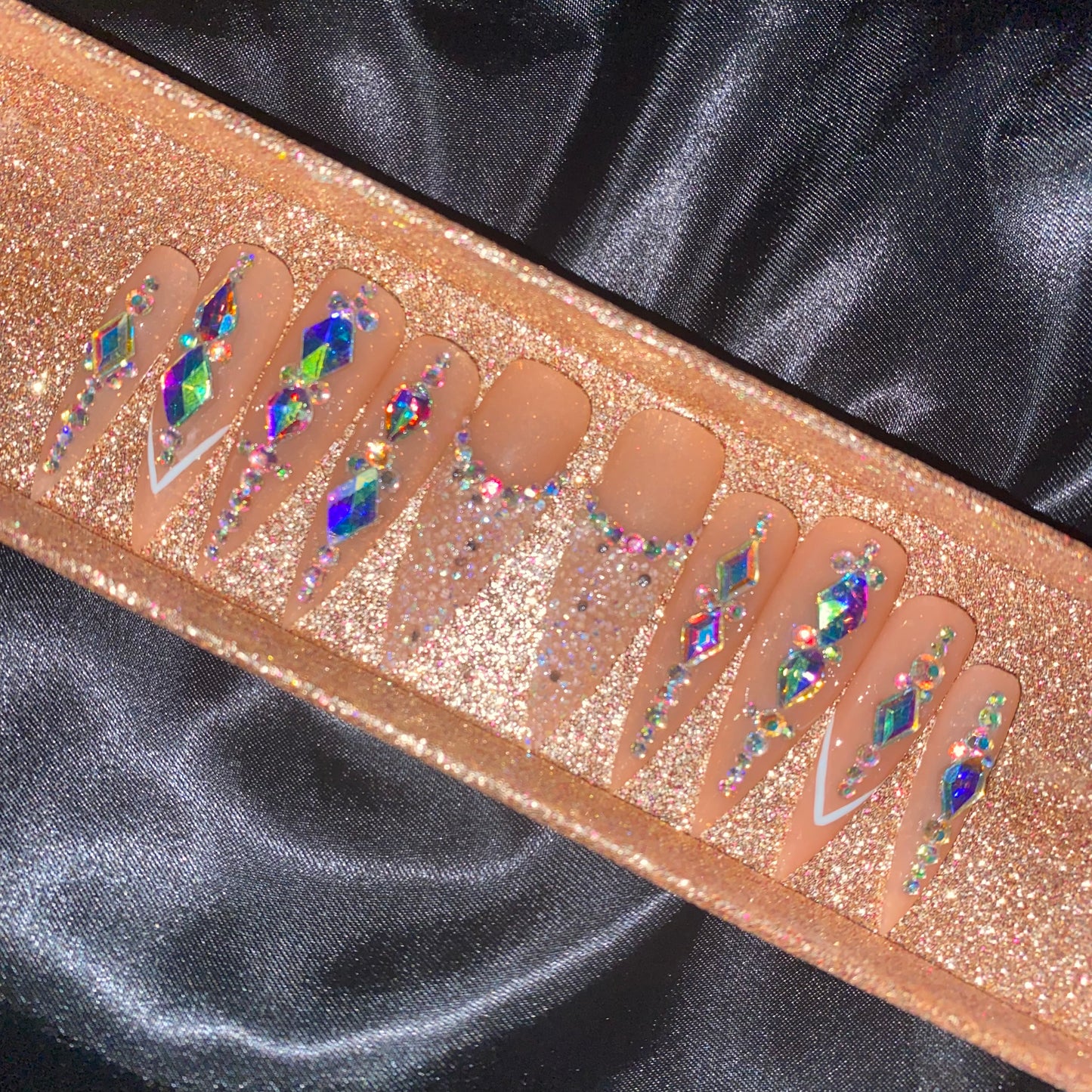 S313-handmade customize acrylic press on nails--Missunails